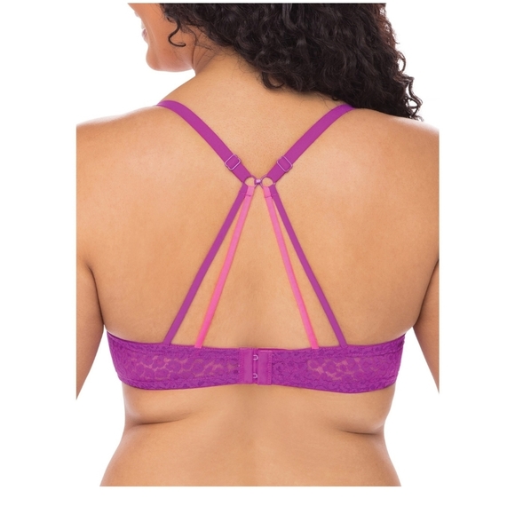 No Boundaries NWT Push Up Bra with a Lace Design with Adjustable Straps 1013 - Picture 4 of 4